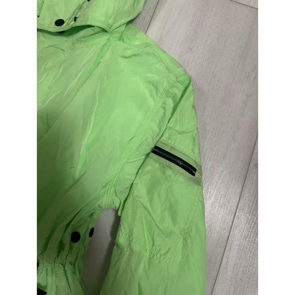 NWT‎ Free People Movement Aurora Maxi Windbreaker Parka Jacket Neon Lime XS $228 - Picture 9 of 14